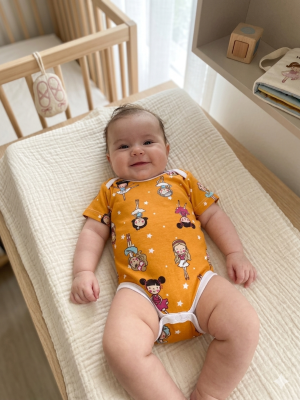 Body malha suedine estampada